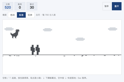 小恐龙快跑游戏截图